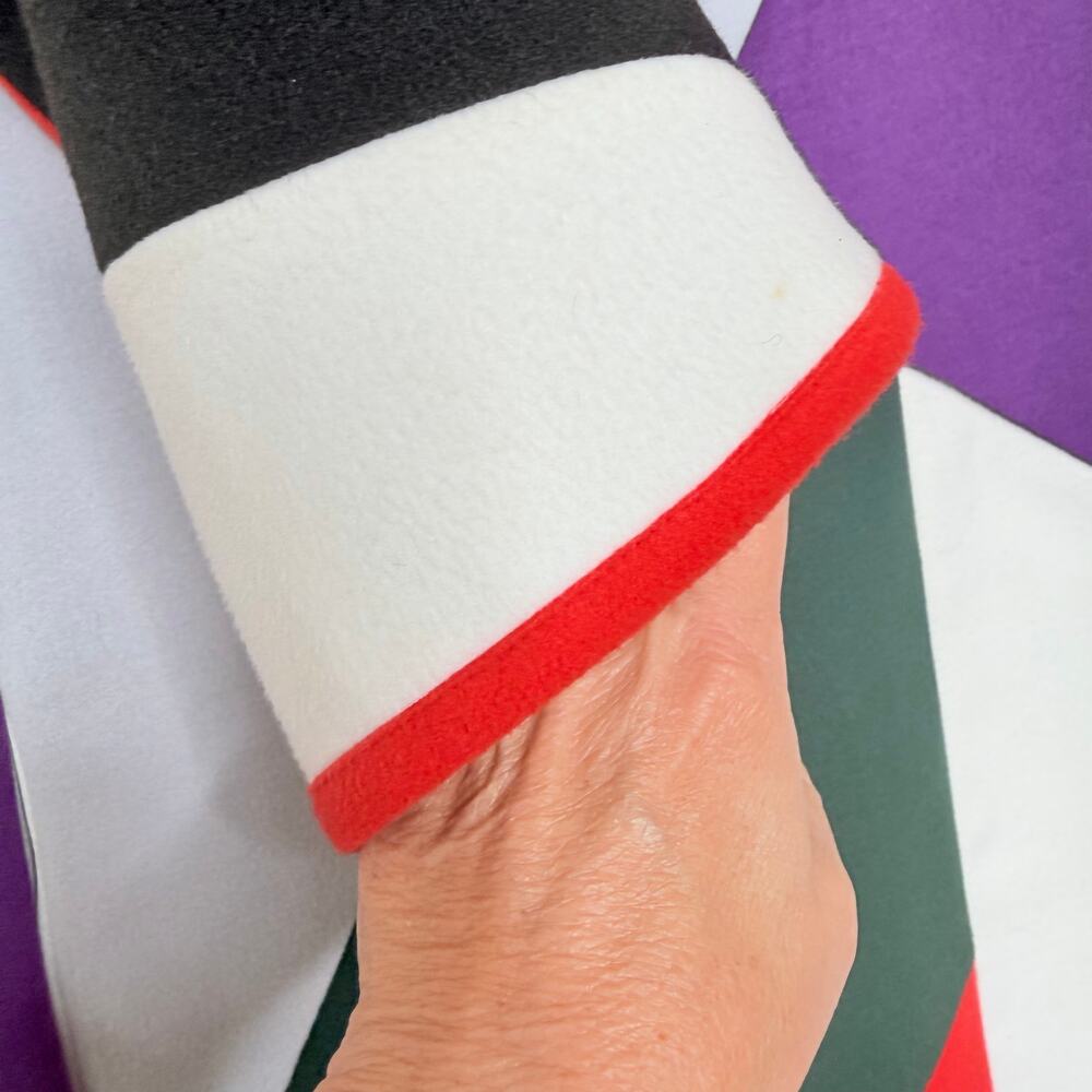 Vintage Chloe Paris Mod Colorblock Swing Coat Designer Trapeze M - Picture 4 of 12